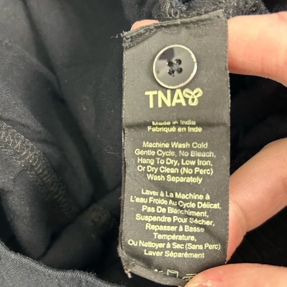 TNA High Rise Joggers size XS black Aritzia Grenville pants casual - Picture 6 of 9